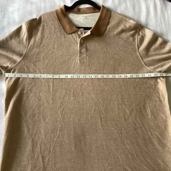 Lands' End Polo Shirt Mens 2XL XXL Pima Cotton Classic Casual Made in Peru Golf - Picture 6 of 12